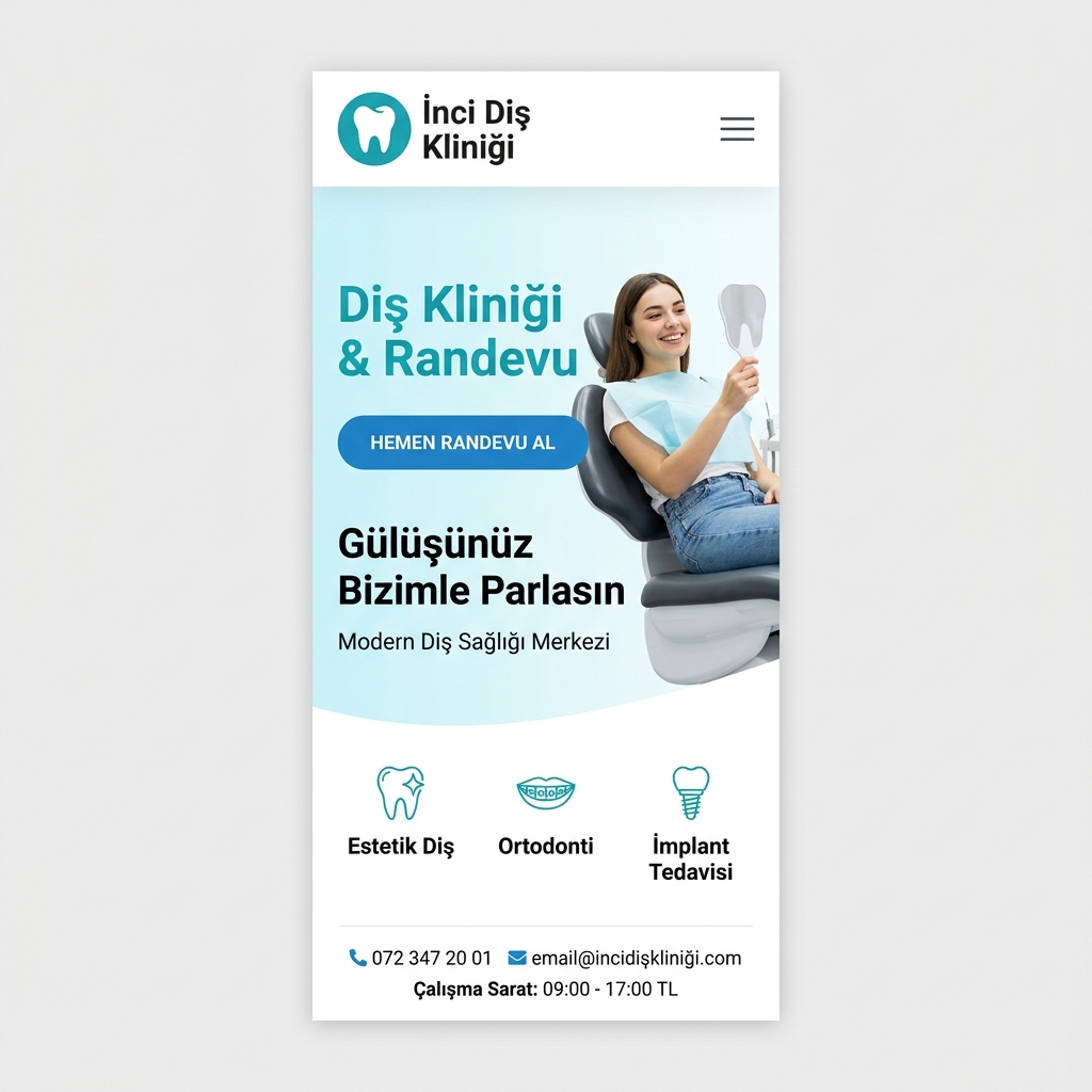 Diş Kliniği mobil görünüm